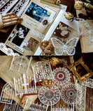 80 Pcs Alice Tea Party Hollow Lace Paper Kit