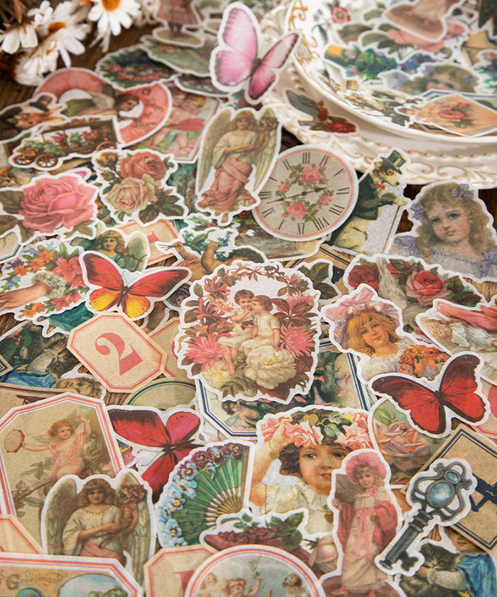 400 Pcs Victorian Era Paper Sticker Set
