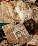 600 Sheets Past Time Retro Material Paper Kit