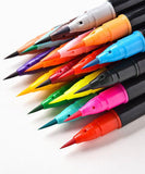 36 Colors Real Brush Aquarelle Pens | Real Brush Pens, 36 Colors, Watercolor Markers with Flexible Nylon Brush Tips, Art Supplies for Creating - Grabie® - Grabie®