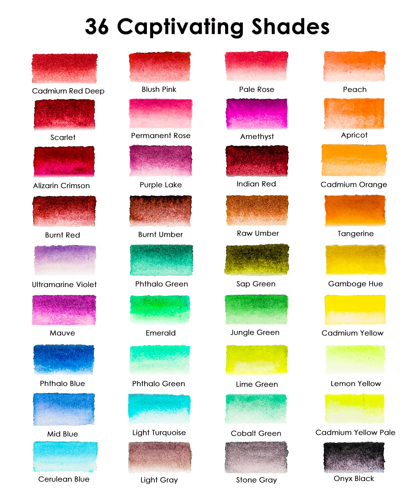 12/36 Colors Watercolor Brush Pens