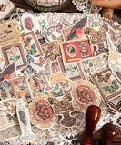 120 Pcs Medieval Collection Room Paper Sticker Set