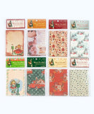 400 Sheets Christmas Carols Retro Material Paper Kit - Grabie