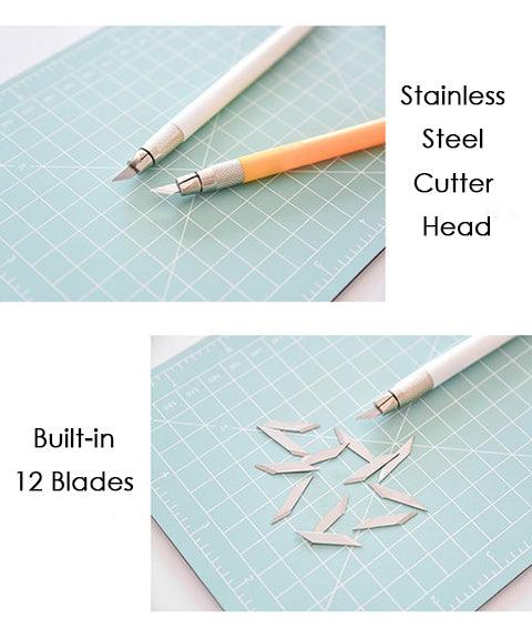 Craft Cutting Mat With Metal Ruler & Craft Knife Set - Grabie® - Grabie®