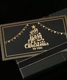 16 Pcs Bronzing Christmas Cards With Envelopes - Grabie