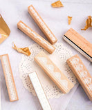 10 Pcs Lace Theme Wooden Rubber Stamps Set - Grabie® - Grabie®