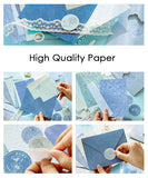 80 Pcs Letterpress Mixed Stickers & Material Paper Set - Grabie® - Grabie®