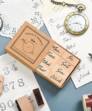 Week & Month Wooden Rubber Stamps Set - Grabie® - Grabie®