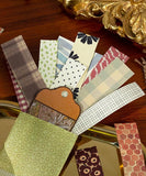 360 Sheets Retro Fabrics Texture Material Paper Set - Grabie