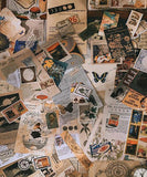 200 Pcs Museum Collection Stickers & Material Paper Set - Grabie