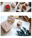 Travel Time Vintage Wooden Rubber Stamps Set - Grabie® - Grabie®