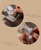 240 Pcs Vintage Times Note Kraft Paper Stickers Set - Grabie® - Grabie®