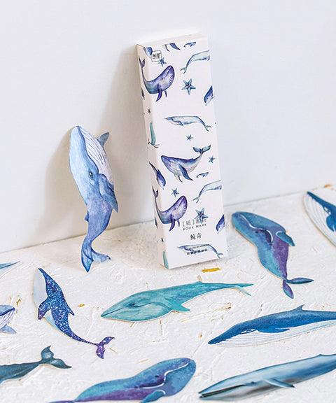 30 Sheets Whale Style Paper Bookmarks - Grabie® - Grabie®