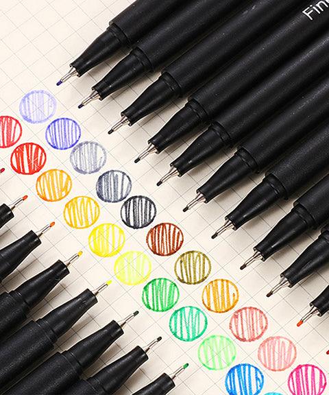12/24/36/48/60/100 Colors Fineliner Pen Set, Pigment Liner, Fineliner Art, Best Fineliner Pens, Micron Fineliners, Fine Line Painting Pen - Grabie® - Grabie®