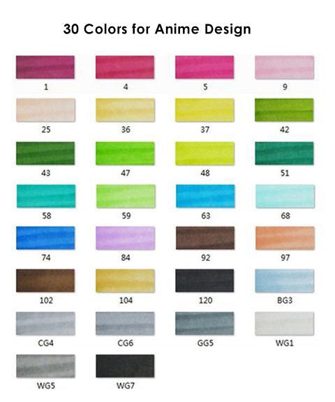 30 Colors Alcohol Based Dual Tip Art Marker Pens | Art Markers Sketch Markers Pens Permanent Alcohol - Grabie® - Grabie®