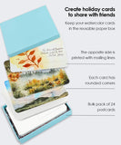 Value Pack - 5 Packs Of Premium watercolor 140lb Postcards Tin - Grabie