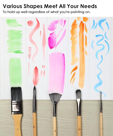 100 Colors Solid Watercolor Paint Set & 24 Pcs Professional Paint Brush Set for Watercolor Painting - Grabie® - Grabie®