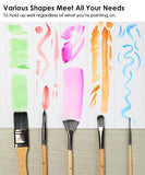 100 Colors Solid Watercolor Paint Set & 24 Pcs Professional Paint Brush Set for Watercolor Painting - Grabie® - Grabie®