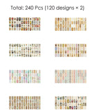 240 Pcs Years Corridor Series Sticker Set - Grabie