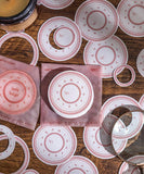 300 Pcs Time Prelude Circular Frame Sticker Set - Grabie