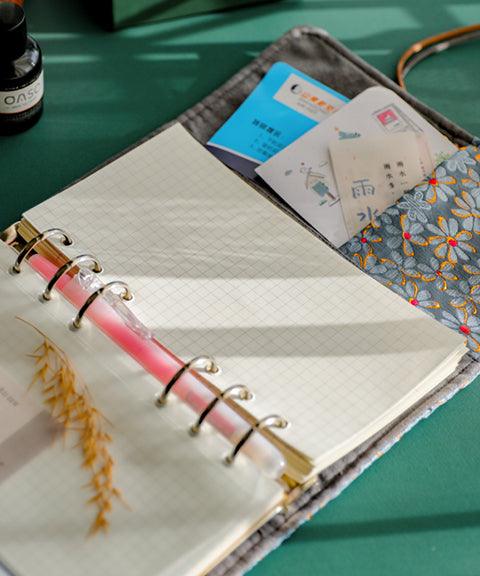 Handmade Flower Themed Bullet Journal for Scrapbooking, Floral Design Bullet Journal, Flower Bullet Journal, Floral Bullet Journal - Grabie® - Grabie®
