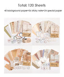 120 Sheets Fingertip Temperature Series Material Paper Set - Grabie