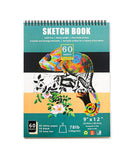 100 GSM 60 Sheet Sketch Pad With 3 Colors Paper - Grabie® - Grabie®