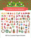 138 Pcs Happy Christmas Stickers Set - Grabie