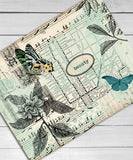 8 Sheets Big Size Nostalgia Butterfly Sticker Set - Grabie