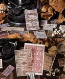 360 Pcs Vintage Stamp Stickers & Material Paper Set