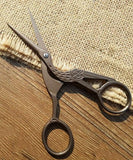 1 Pc Vintage Iron Crane Scissors - Grabie