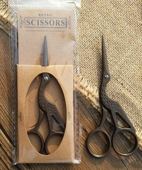 1 Pc Vintage Iron Crane Scissors - Grabie