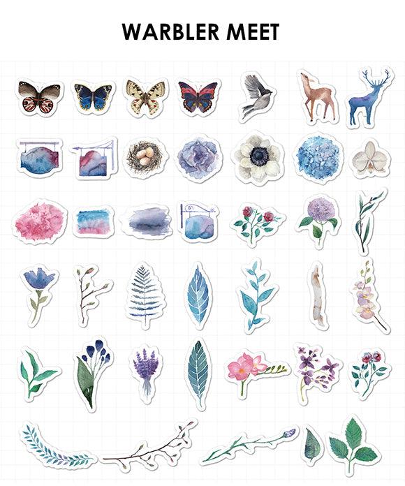 320 PCs Flower Stickers, Plant Stickers, Animal Stickers, forest animal stickers of Journal Washi Stickers Pack for Scrapbooking - Grabie® - Grabie®