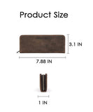 Premium Genuine Leather Zipper Pencil Case - Grabie® - Grabie®